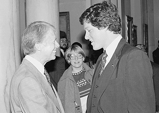 Губернатор Арканзаса Билл Клинтон и Президент США Джимми Картер, 1978 г. Губернатор Арканзаса Билл Клинтон и Президент США Джимми Картер, 1978 г.