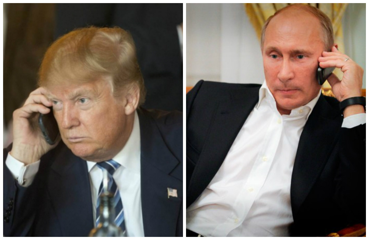 Первый телефонный разговор Путина и Трампа после выборов в США Первый телефонный разговор Путина и Трампа после выборов в США
