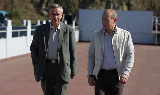 Валентин Распутин и Владимир Путин Валентин Распутин и Владимир Путин