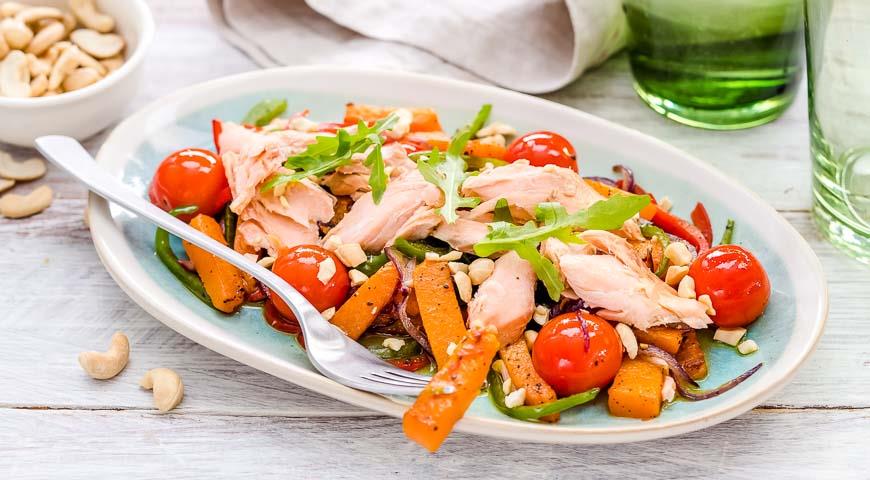 Салат "Пестрый петушок"