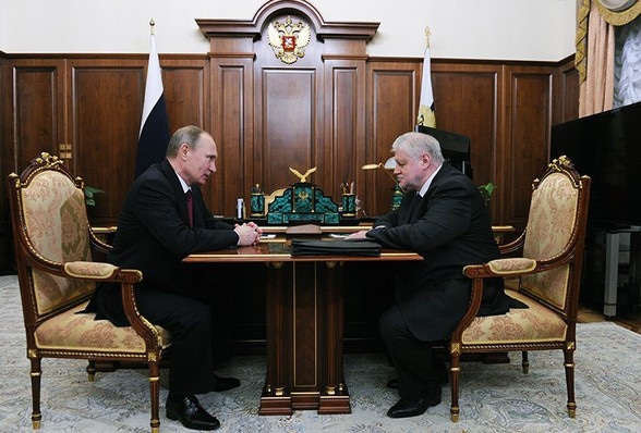Владимир Путин и Сергей Миронов Владимир Путин и Сергей Миронов