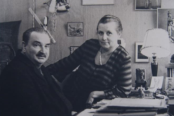 Виталий Бианки и его жена Вера