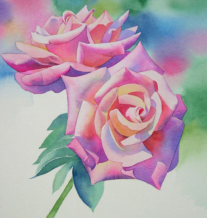 Как нарисовать розу с помощью фото-схемы?