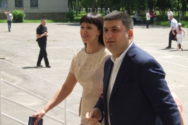 Владимир Гройсман с женой Владимир Гройсман с женой