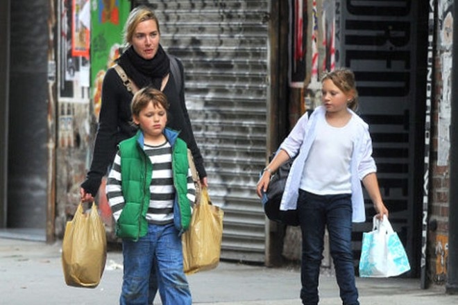 Kate Winslet with her children Kate Winslet with her children