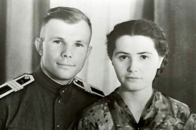 Юрий Гагарин и Валентина Горячева