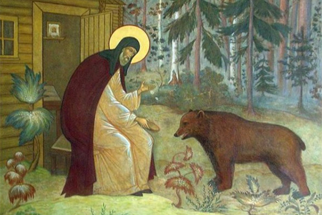 Сергий Радонежский и медведь Сергий Радонежский и медведь