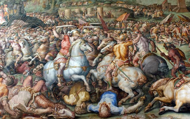 Картина Леонардо да Винчи «Битва при Ангиари»