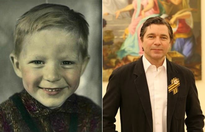 Сергей Маховиков в детстве и сейчас