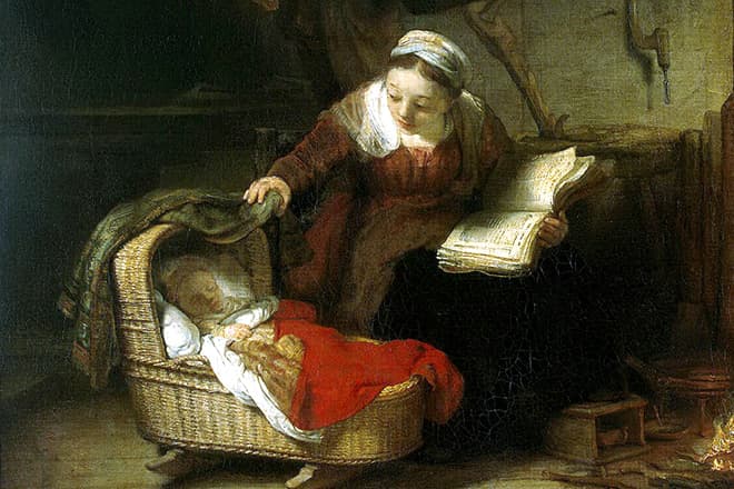 Картина Рембрандта «Святое семейство»