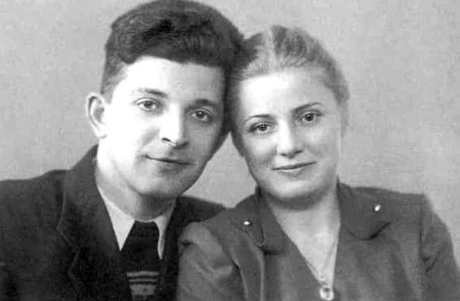 Аркадий Стругацкий с женой Еленой