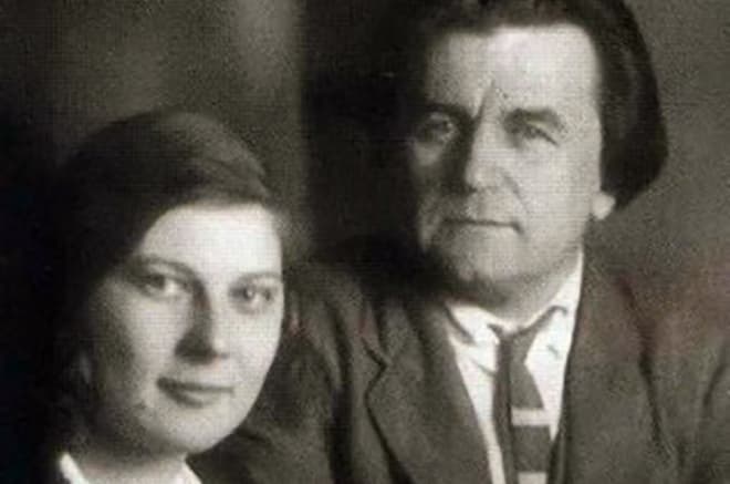 Казимир Малевич с женой Натальей