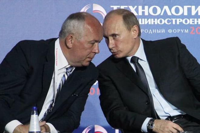 Сергей Чемезов и Владимир Путин