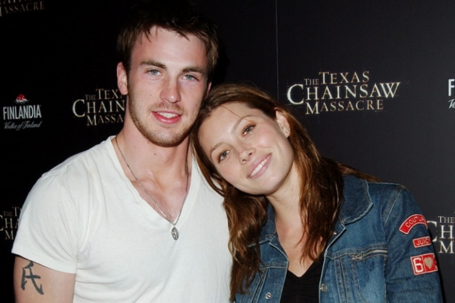 Chris Evans and Jessica Biel Chris Evans and Jessica Biel