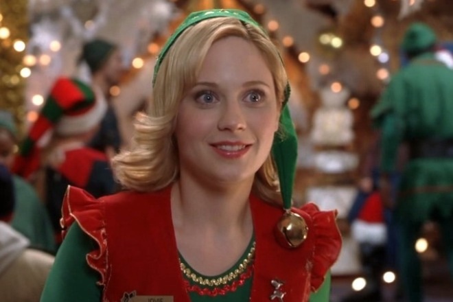 Zooey Deschanel in the movie Elf Zooey Deschanel in the movie Elf