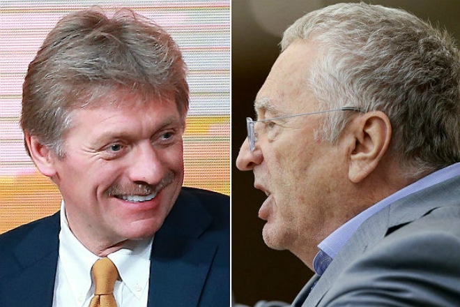Дмитрий Песков и Владимир Жириновский Дмитрий Песков и Владимир Жириновский