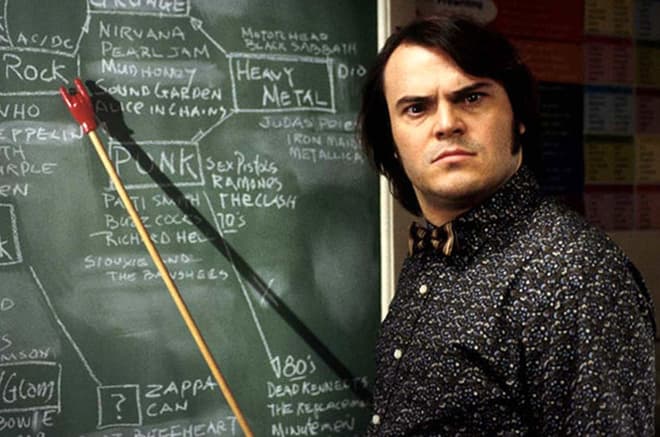 Jack Black in the picture The School of Rock
