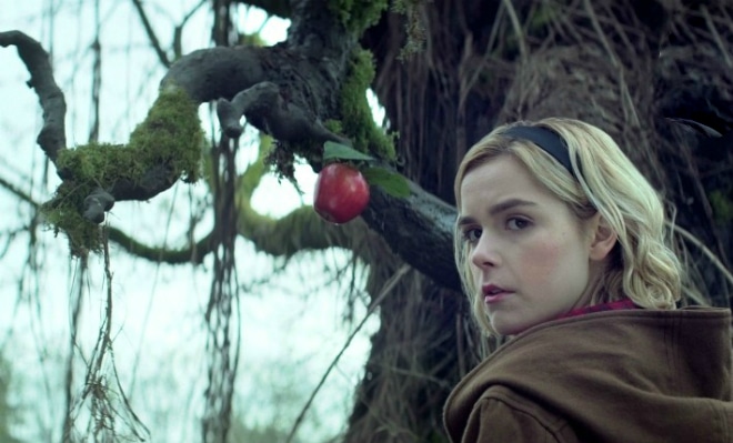 Kiernan Shipka in the series Chilling Adventures of Sabrina of 2018 Kiernan Shipka in the series Chilling Adventures of Sabrina of 2018