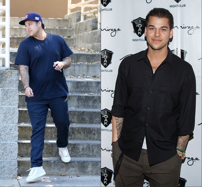 Rob Kardashian put on 30 kg. in recent years Rob Kardashian put on 30 kg. in recent years