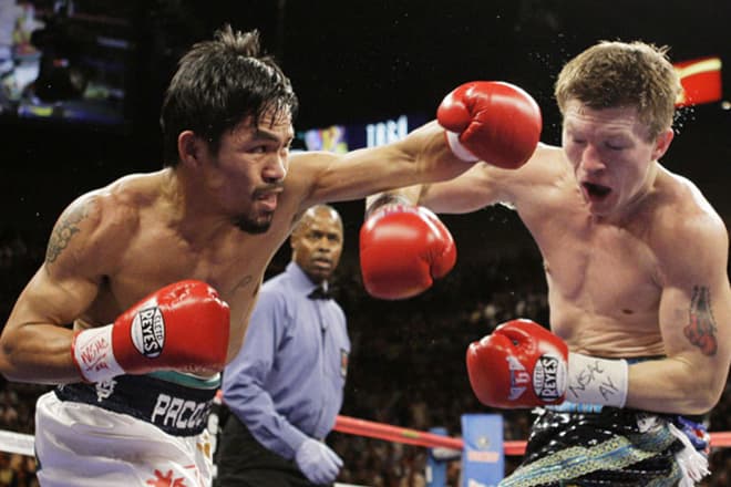 Manny Pacquiao and Ricky Hatton
