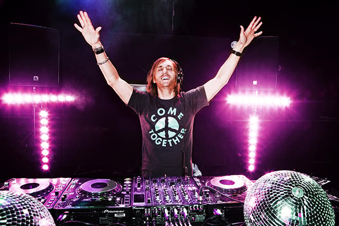 David Guetta at the controls