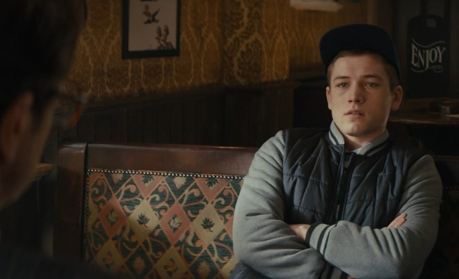 Taron Egerton in the movie Kingsman: The Secret Service Taron Egerton in the movie Kingsman: The Secret Service