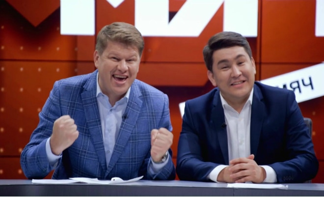 Азамат Мусагалиев и Дмитрий Губерниев Азамат Мусагалиев и Дмитрий Губерниев