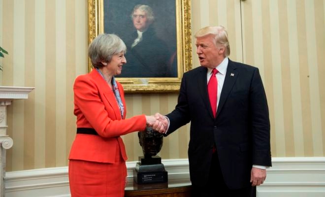 Тереза Мэй и Дональд Трамп Тереза Мэй и Дональд Трамп