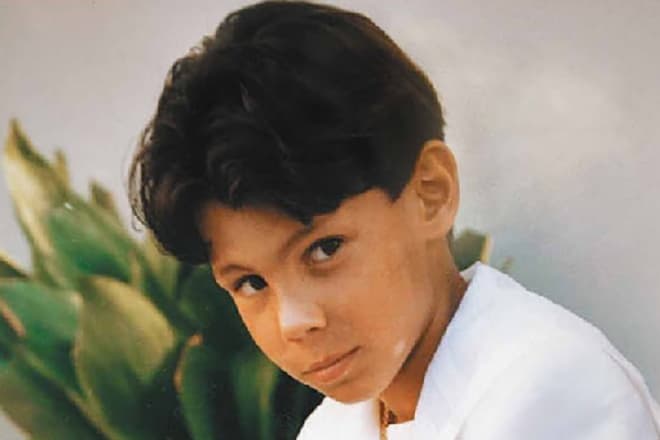 Rafael Nadal as a child