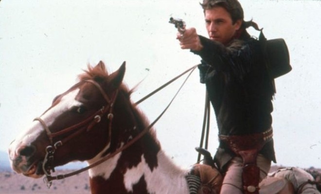 Kevin Costner in the film "Silverado" Kevin Costner in the film "Silverado"