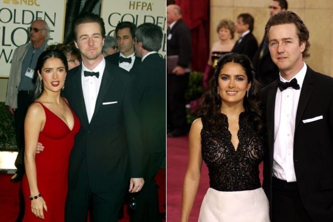 Salma Hayek and Edward Norton