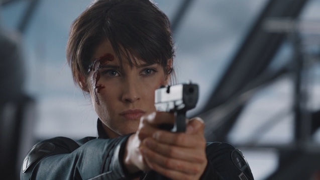 Cobie Smulders in the series The Avengers Cobie Smulders in the series The Avengers