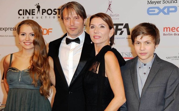Mads Mikkelsen with his family Mads Mikkelsen with his family