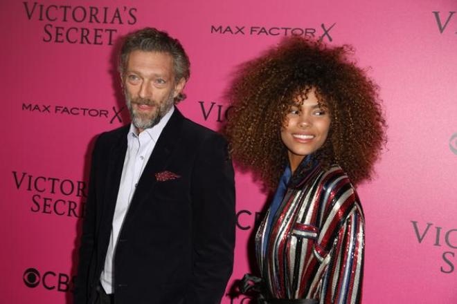Vincent Cassel and Tina Kunakey Vincent Cassel and Tina Kunakey