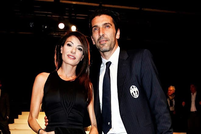 Gianluigi Buffon and Ilaria D'Amico