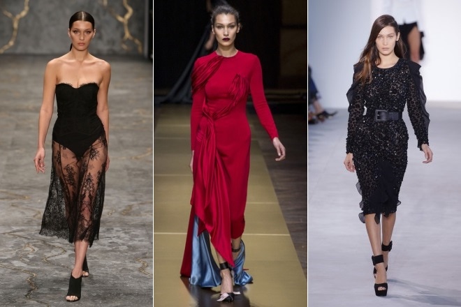 Bella Hadid on the podium Bella Hadid on the podium