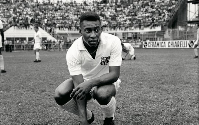 Pele in Santos