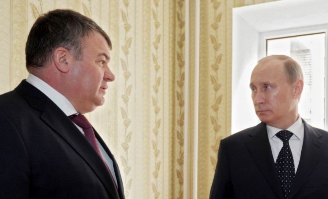 Анатолий Сердюков и Владимир Путин Анатолий Сердюков и Владимир Путин