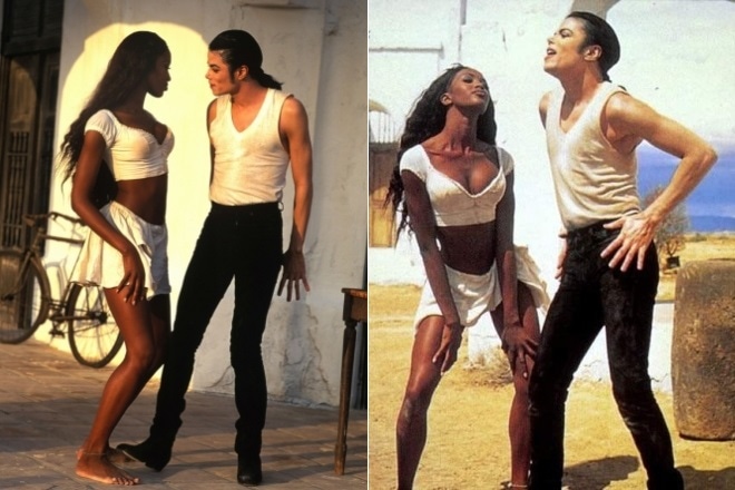Naomi Campbell and Michael Jackson Naomi Campbell and Michael Jackson