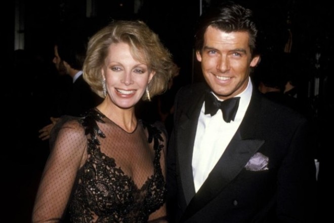 Cassandra Harris and Pierce Brosnan Cassandra Harris and Pierce Brosnan