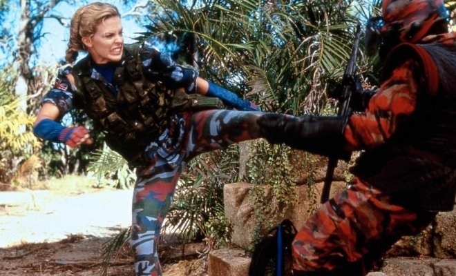 Kylie Minogue in the movie “Street Fighter” Kylie Minogue in the movie “Street Fighter”