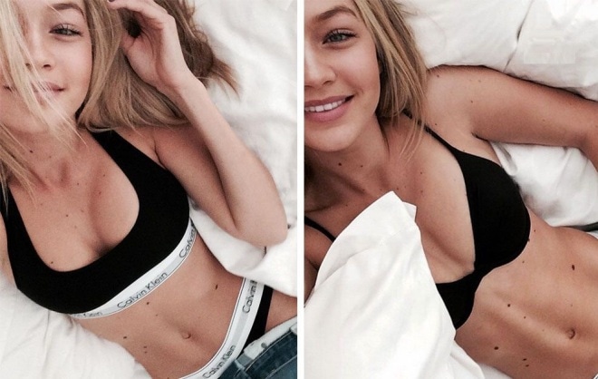 The moles on Gigi Hadid’s body The moles on Gigi Hadid’s body
