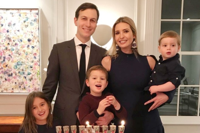 Ivanka Trump with her husband and children Ivanka Trump with her husband and children