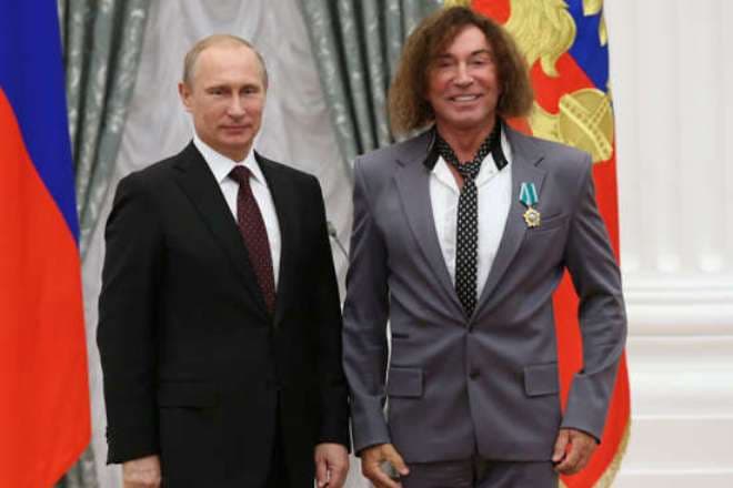 Владимир Путин и Валерий Леонтьев 