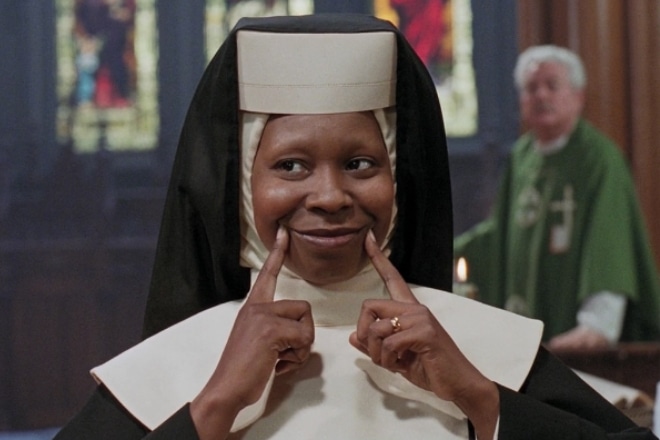 Whoopi Goldberg in the movie Sister Act Whoopi Goldberg in the movie Sister Act