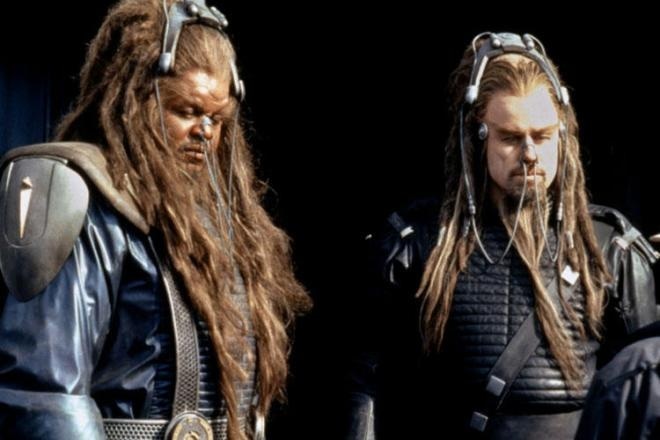 Forest Whitaker and John Travolta in the movie Battlefield Earth Forest Whitaker and John Travolta in the movie Battlefield Earth