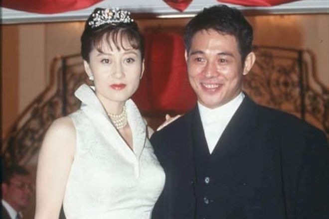 Jet Li and his wife, Nina Li Chi Jet Li and his wife, Nina Li Chi