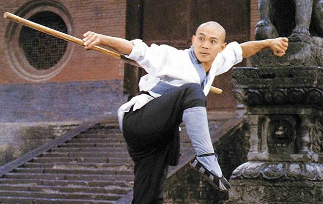 Jet Li in the movie The Shaolin Temple Jet Li in the movie The Shaolin Temple