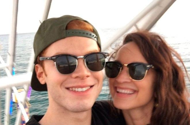 Cameron Monaghan and Ruby Modine Cameron Monaghan and Ruby Modine