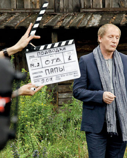 Виктор Вержбицкий на съемочной площадке